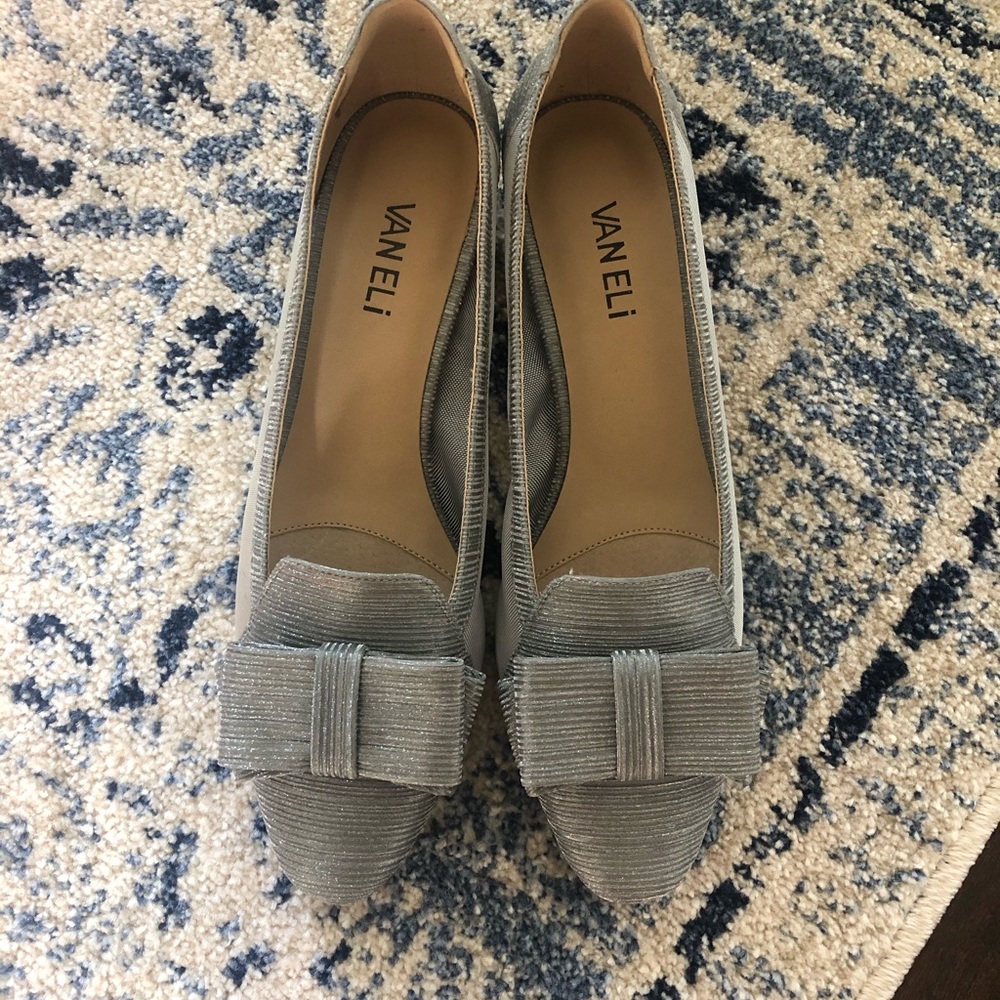 Silver Vaneli low heel shoe